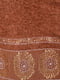 Рушник для обличчя махровий коричневого кольору | 6809255 | фото 3