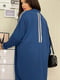 Синя сукня в спортивному стилі з лампасами | 6809807 | фото 6