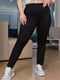 Замшеві чорні штани-легінси | 6809835 | фото 2