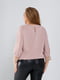 Шовкова рожево-лілова блуза оверсайз крою з рукавами 3/4 | 6809868 | фото 7