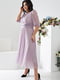 Сукня-міді лавандового кольору з блискітками | 6809871 | фото 3