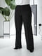 Класичні чорні брюки з вертикальними стрічками | 6809883 | фото 4