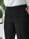 Класичні чорні брюки з вертикальними стрічками | 6809883 | фото 6