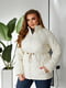 Стьобана молочна куртка в стилі Zara | 6809968 | фото 3