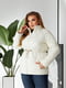 Стьобана молочна куртка в стилі Zara | 6809968 | фото 4