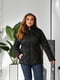 Стьобана чорна куртка в стилі Zara | 6809970 | фото 2