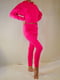 Трикотажний рожевий костюм на флісі: худі і джогери | 6810026 | фото 3