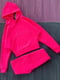Трикотажний рожевий костюм на флісі: худі і джогери | 6810026 | фото 4