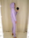 Трикотажний бузковий костюм-двійка на флісі: худі і легінси | 6810096 | фото 5