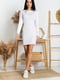 Біла трикотажна сукня- футляр з довгими рукавами | 6810127 | фото 4