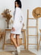 Біла трикотажна сукня- футляр з довгими рукавами | 6810127 | фото 6
