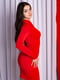 Асиметрична коротка червона сукня на одне плече | 6810131 | фото 3