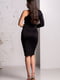 Асиметрична коротка чорна сукня на одне плече | 6810133 | фото 4