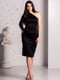 Асиметрична коротка чорна сукня на одне плече | 6810133 | фото 6