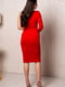 Асиметрична коротка червона сукня на одне плече | 6810134 | фото 7