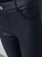 Темно-синие обтягивающие брюки | 6810270 | фото 5