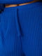 Синій костюм у рубчик: лонгслів, штани вільного крою | 6810361 | фото 6