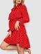 Красное платье  в горошек | 6810462 | фото 3