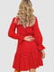Красное платье  в горошек | 6810462 | фото 4