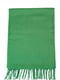 Зелений однотонний шарф-палантин із бахромою | 6810585 | фото 2