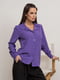 Фіолетова однотонна сорочка з кишенею | 6810595 | фото 2