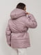 Рожева приталена куртка з капюшоном | 6810598 | фото 3
