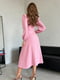 Рожева приталена сукня з розрізами | 6810651 | фото 3