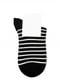 Чорні бавовняні шкарпетки у смужку | 6810676 | фото 2