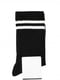 Чорні високі шкарпетки зі смужками на манжетах | 6810678 | фото 2