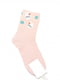 Рожеві шкарпетки з квіточками та зайчиками | 6810680