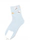 Блакитні шкарпетки з квіточками та зайчиками | 6810685