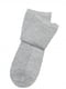 Сірі фактурні шкарпетки з бавовни | 6810699