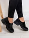 Чорні лакові туфлі зі шнурівкою | 6810724 | фото 2