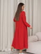 Червона сукня з асиметричним воланом | 6810732 | фото 3