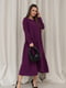 Фіолетова сукня з асиметричним воланом | 6810733 | фото 2
