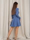 Блакитна молодіжна сукня з оборками | 6810738 | фото 3