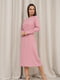 Рожева класична сукня з розрізом | 6810743 | фото 2