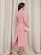 Рожева класична сукня з розрізом | 6810743 | фото 3