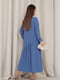 Блакитна сукня з асиметричним воланом | 6810762 | фото 3