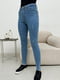 Сині джинси супер скінні з бахромою | 6810809 | фото 2