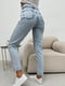 Блакитні вінтажні джинси моми | 6810813 | фото 3