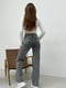 Сірі високі джинси прямого крою | 6810814 | фото 3