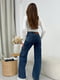Сині вільні джинси карго з кишенями | 6810826 | фото 3