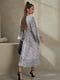 Сіра сукня з рукавами-ліхтариками із шифону | 6810872 | фото 3