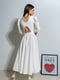 Біла сукня з декоративною спинкою | 6811019 | фото 2