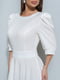 Біла сукня з декоративною спинкою | 6811019 | фото 3