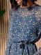 Синя шифонова сукня з квітковим принтом | 6811039 | фото 4