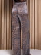 Леопардові брюки з полірованої бавовни | 6811040 | фото 3