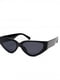 Чорні вузькі сонцезахисні окуляри | 6811206