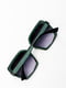 Зелено-чорні окуляри з геометричною оправою | 6811215 | фото 2